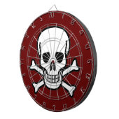 Schädel und Kreuzknochen Dartscheibe (Vorderseite rechts)