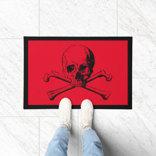 Schädel und Kreuzknochen Doormat Fußmatte