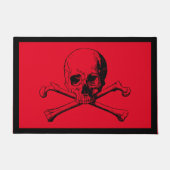 Schädel und Kreuzknochen Doormat Fußmatte (Vorderseite)