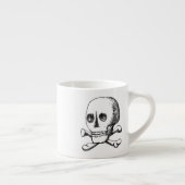 Schädel und Kreuzknochen Espressotasse (Rechts)