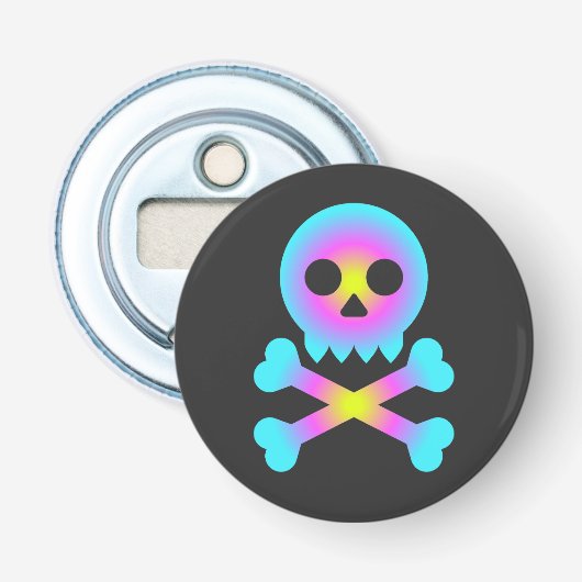 Schädel und Kreuzknochen Flaschenöffner (Vorderseite)