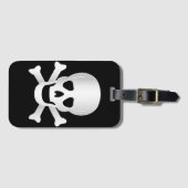 Schädel und Kreuzknochen Gepäckanhänger (Vorderseite (Horizontal))