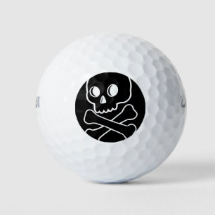 Schädel und Kreuzknochen Golfball
