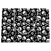 Schädel und Kreuzknochen Große Geschenktüte (Vorderseite)