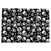 Schädel und Kreuzknochen Große Geschenktüte (Rückseite)