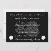 Schädel und Kreuzknochen Hochzeitseinladung Einladung (Rückseite)