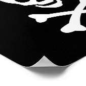 Schädel und Kreuzknochen Keine Mädchen erlaubt Poster (Ecke)