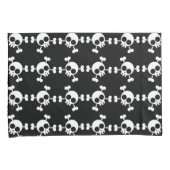 Schädel und Kreuzknochen Kissenbezug (Vorderseite-Rechts)