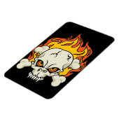 Schädel und Kreuzknochen Magnet (Linke Seite)