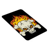 Schädel und Kreuzknochen Magnet (Rechte Seite)