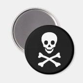 Schädel und Kreuzknochen Magnet (Vorderseite/Rückseite)