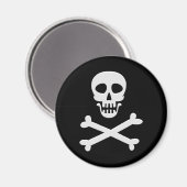 Schädel und Kreuzknochen Magnet (Vorderseite/Rückseite)