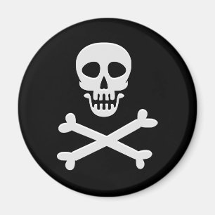 Schädel und Kreuzknochen Magnet
