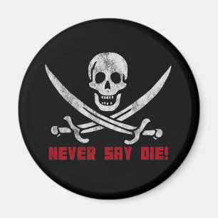 Schädel und Kreuzknochen Magnet