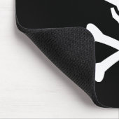 Schädel und Kreuzknochen Mousepad (Ecke)