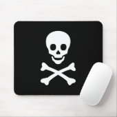 Schädel und Kreuzknochen Mousepad (Mit Mouse)