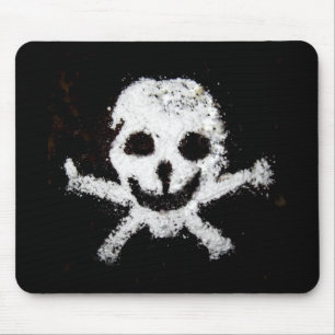 Schädel und Kreuzknochen Mousepad