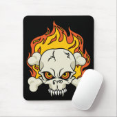 Schädel und Kreuzknochen Mousepad (Mit Mouse)