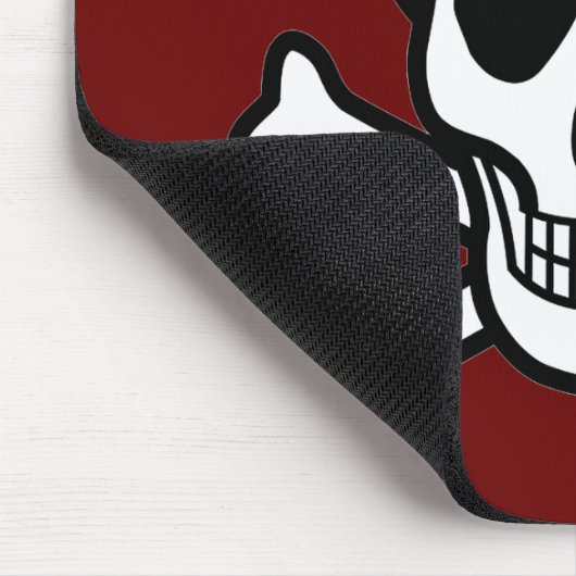 Schädel und Kreuzknochen Mousepad (Ecke)