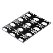 Schädel und Kreuzknochen Notizblock (Linke Seite)