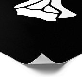 Schädel und Kreuzknochen Poster (Ecke)