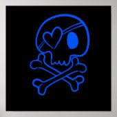 Schädel und Kreuzknochen Poster (Vorne)