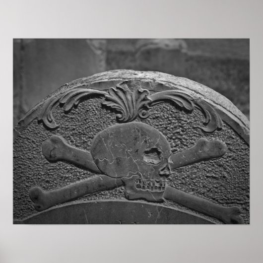 Schädel und Kreuzknochen Poster (Vorne)