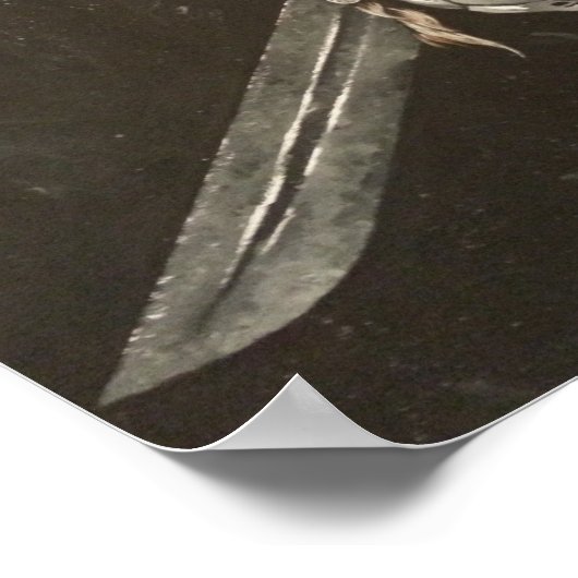 Schädel und Kreuzknochen Poster (Ecke)