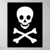 Schädel und Kreuzknochen Poster (Vorne)
