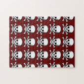 Schädel und Kreuzknochen Puzzle (Horizontal)