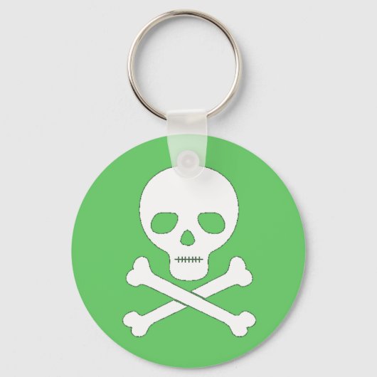 Schädel und Kreuzknochen Schlüsselanhänger (Vorderseite)