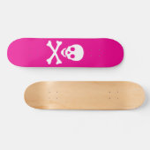 Schädel und Kreuzknochen Skateboard (Horizontal)
