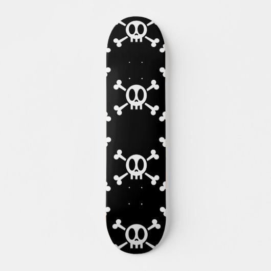 Schädel und Kreuzknochen Skateboard (Vorne)
