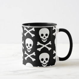Schädel und Kreuzknochen Tasse