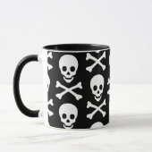 Schädel und Kreuzknochen Tasse (Links)