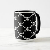 Schädel und Kreuzknochen Tasse (VorderseiteRechts)