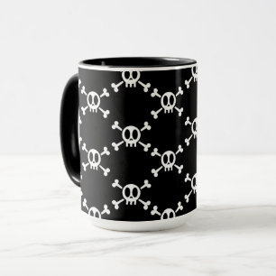 Schädel und Kreuzknochen Tasse