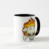 Schädel und Kreuzknochen Tasse (VorderseiteRechts)