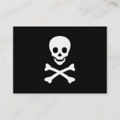 Schädel und Kreuzknochen Visitenkarte (Rückseite)