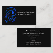 Schädel und Kreuzknochen Visitenkarte (Vorne/Hinten)