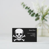 Schädel und Kreuzknochen Visitenkarte (Stehend Vorderseite)
