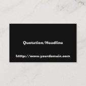 Schädel und Kreuzknochen Visitenkarte (Rückseite)