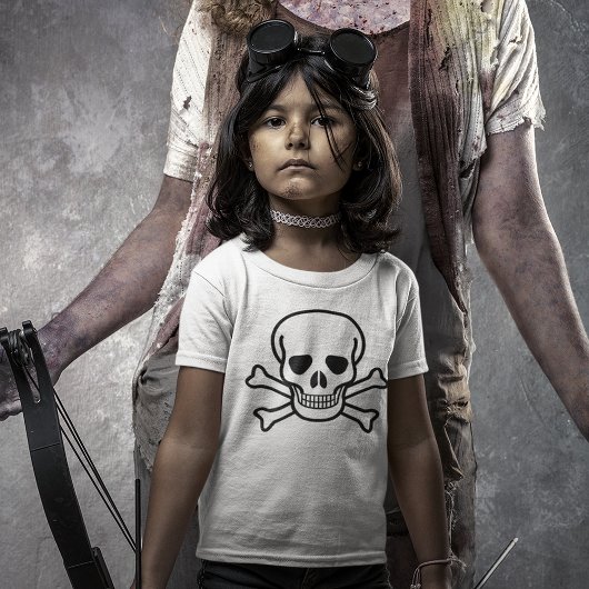 Schädel und Kreuzung T-Shirt