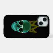 Schädel und Krone iPhone 15 Hülle (Rückseite (Horizontal))