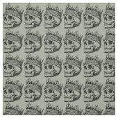 Schädel und Krone Stoff (Muster)