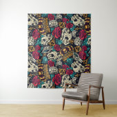 Schädel und Kronen Wandteppich (Beispiel)