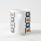 Schädel und Kürbis Jumbo-Tasse (Rückseite)