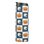 Schädel und Kürbis Thermosbecher (Nach rechts gedreht)