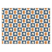 Schädel und Kürbis Tischdecke (Vorderseite (Horizontal))