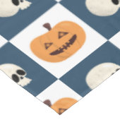 Schädel und Kürbis Tischdecke (Schrägansicht)